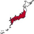 Japan Flag Map - Mapsof.Net Map