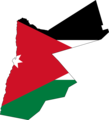 Jordan Flag Map - Mapsof.Net Map