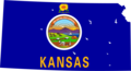 Kansas Flag Map - Mapsof.Net Map