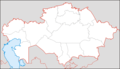 Kazakhstan Blank - Mapsof.Net Map