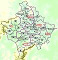 Kosovo Political Divisions - Mapsof.net
