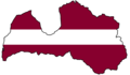 Latvia Flag Map - Mapsof.Net Map