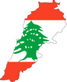 Lebanon Flag Map - Mapsof.Net Map