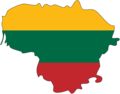 Lithuania Flag Map - Mapsof.Net Map