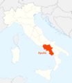 Location of Campania Map - Mapsof.Net Map