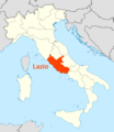 Location of Lazio Map - Mapsof.Net Map