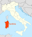 Location of Sardinia Map - Mapsof.Net Map