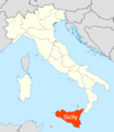 Location of Sicily Map - Mapsof.Net Map