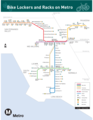 Los Angeles Metro Locer And Rack Bike Map - Mapsof.Net Map