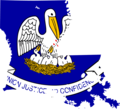 Louisiana Flag Map - Mapsof.Net Map