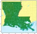 Louisiana Relief Map - Mapsof.Net Map