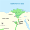 Lower Egypt 460 Bc - Mapsof.Net Map