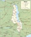 Malawi Map Political 2 - Mapsof.Net Map