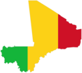 Mali Flag Map - Mapsof.Net Map