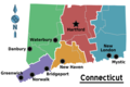 Map of Connecticut Regions - Mapsof.Net Map