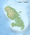 Martinique Department Relief Location Map - Mapsof.net