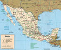 Mexico Political Map - Mapsof.Net Map