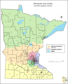Minnesota Area Code Map - Mapsof.Net Map