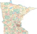Minnesota Highway Map With Cities - Mapsof.Net Map