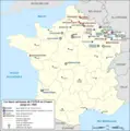 Nato Airbases In France Map Fr To 1966 - Mapsof.Net Map