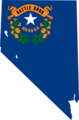 Nevada Flag Map - Mapsof.Net Map