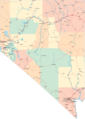 Nevada Road Map - Mapsof.Net Map