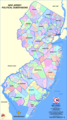 New Jersey Political Subdivisions Map - Mapsof.Net Map