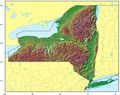 New York Relief Map - Mapsof.Net Map