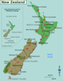 New Zealand Regions Map - Mapsof.Net Map