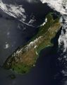 New Zealand South Island Satellite Image - Mapsof.Net Map
