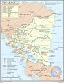 Nicaragua Regions Map - Mapsof.Net Map