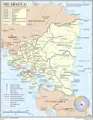 Nicaragua Regions Map 1 - Mapsof.Net Map