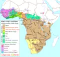 Niger Congo Language Map - Mapsof.Net Map