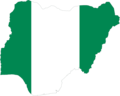 Nigeria Flag Map - Mapsof.Net Map