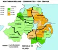 Northern Irland Religions 1991 - Mapsof.net