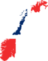 Norway Flag Map - Mapsof.Net Map