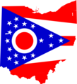 Ohio Flag Map - Mapsof.net