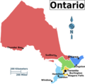 Ontario Regions Map - Mapsof.Net Map