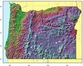 Oregon Relief Map - Mapsof.Net Map