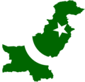 Pakistan Flag Map - Mapsof.Net Map
