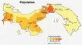 Panama Population Map 1980 - Mapsof.Net Map