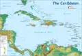 Physical Map of the Carribbean - Mapsof.net