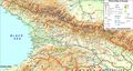 Physical Map of Georgia - Mapsof.Net Map
