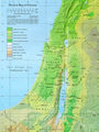 Physical Map of Palestine - Mapsof.net