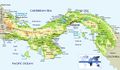 Physical Map of Panama - Mapsof.Net Map
