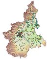 Piedmont Pysical Map - Mapsof.Net Map