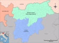 Provinces Map of Trentino Alto Adige - Mapsof.Net Map