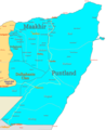 Puntland Map Regions - Mapsof.Net Map