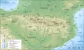 Pyrenees Topographic Map Fr - Mapsof.Net Map