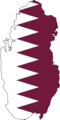 Qatar Flag Map - Mapsof.Net Map